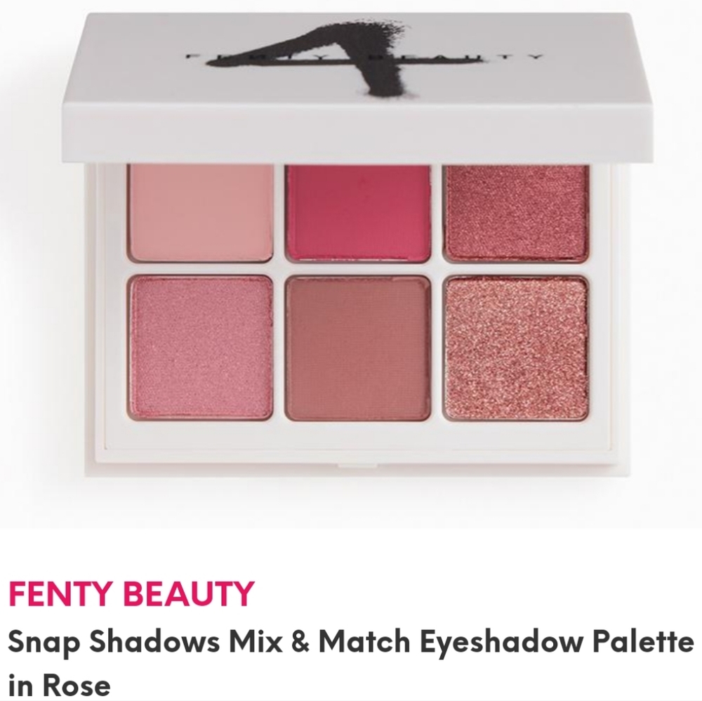 FENTY BEAUTY Snap Shadows Mix & Match Eyeshadow Palette Rose Brand New Rihanna